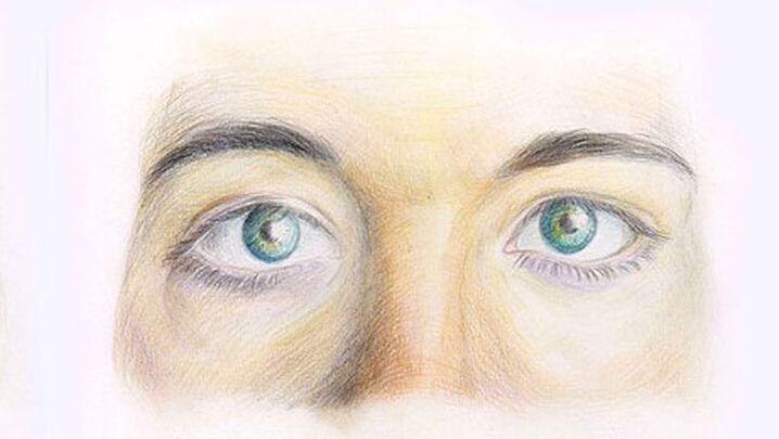 Lápices sobre papel, cejas, cejas, nariz